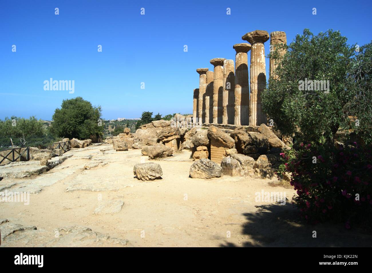 La Valle dei Templi, Agrigento Sicilia Foto Stock