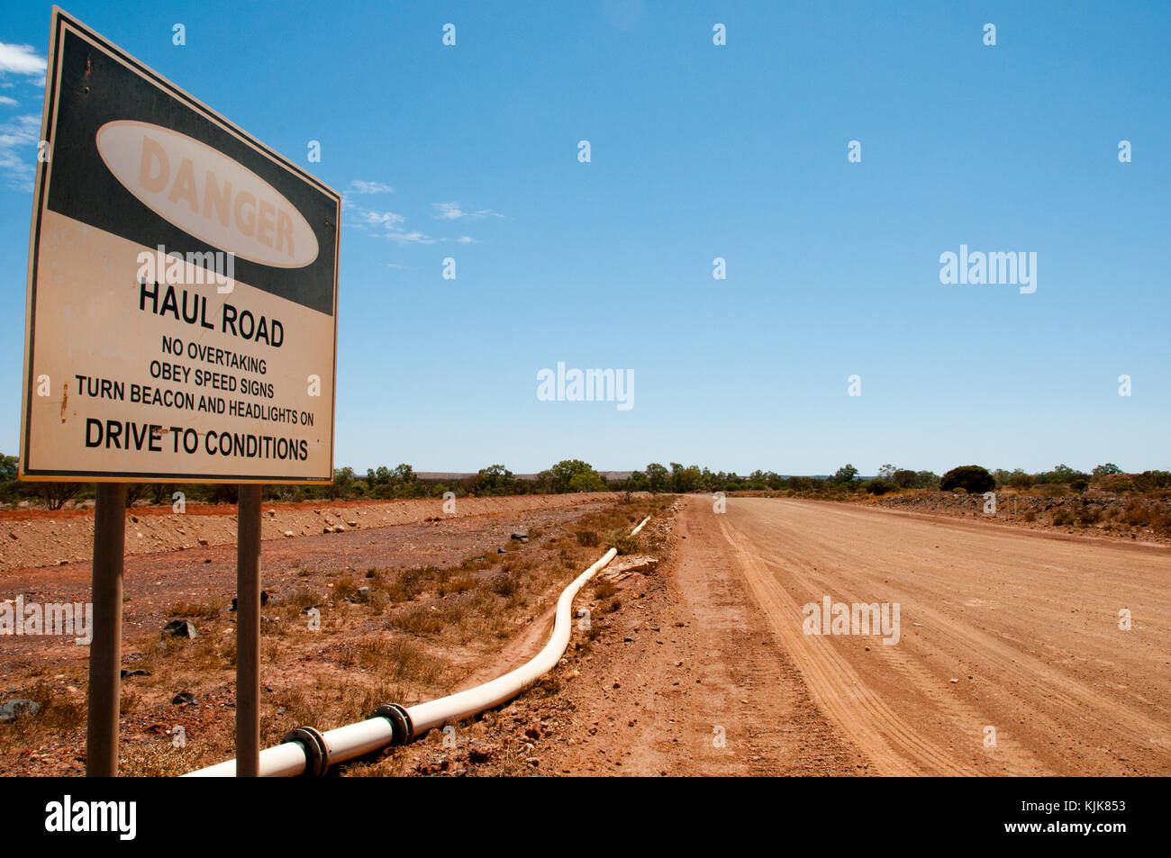 Mining haul road Foto Stock