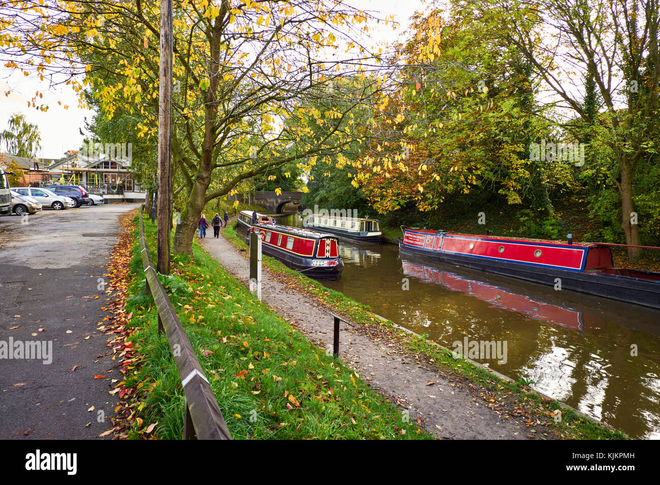 Il Shropshire Union Canal a Audlem, Cheshire Foto Stock