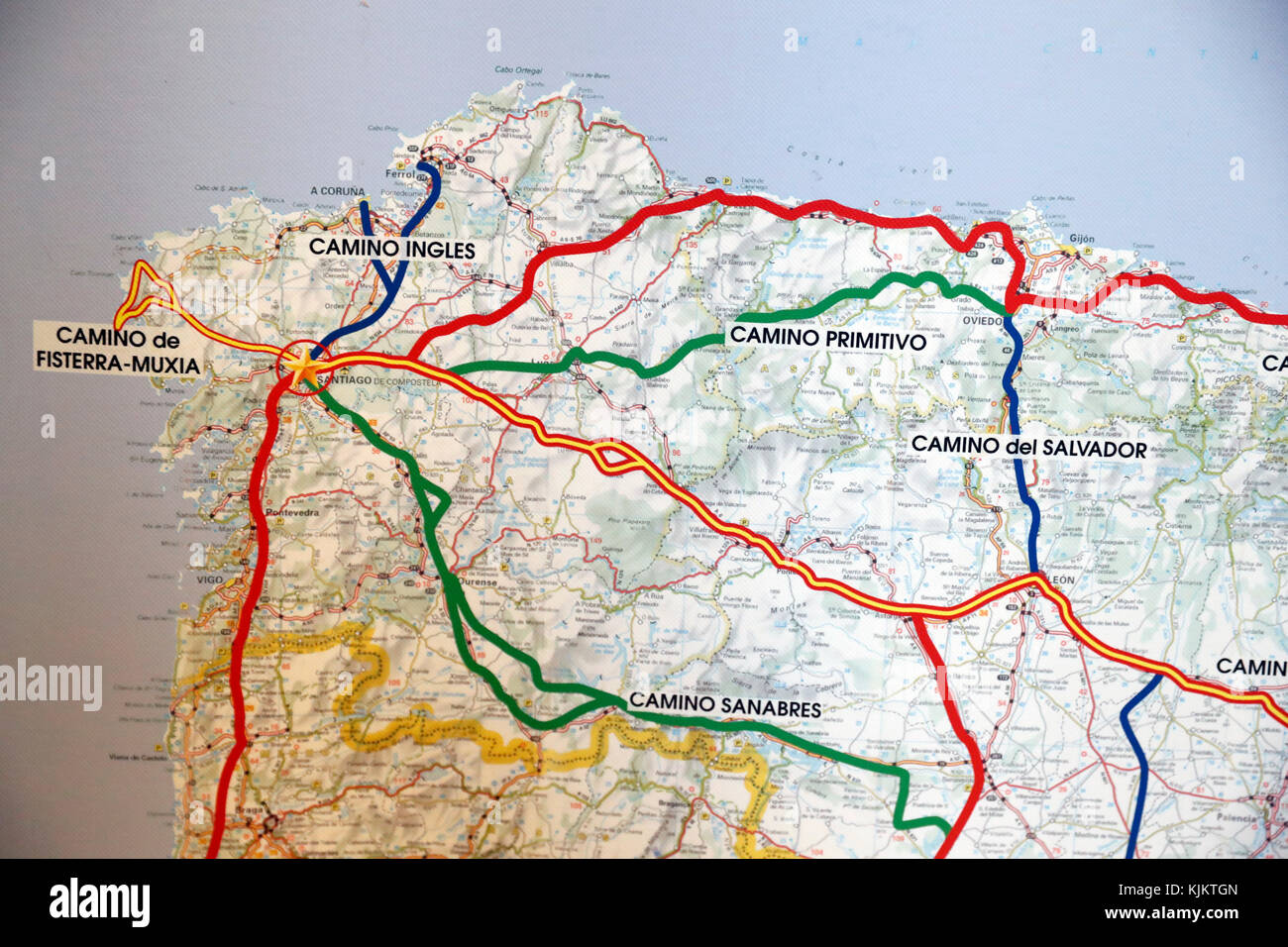 Itinerario di santiago de compostela immagini e fotografie stock ad alta  risoluzione - Alamy