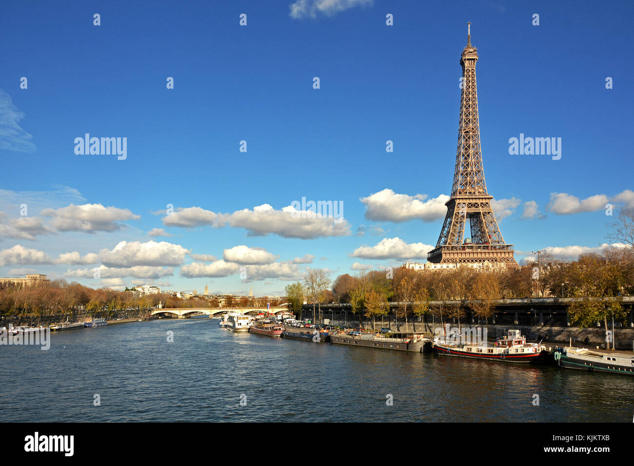 Torre Eiffel. Parigi. La Francia. Foto Stock