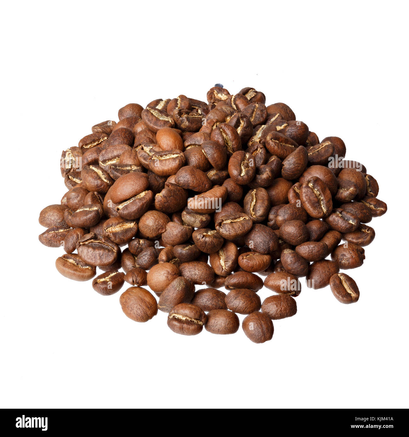 Etiopia Yirgacheffe caffè gourmet su sfondo bianco. Foto Stock