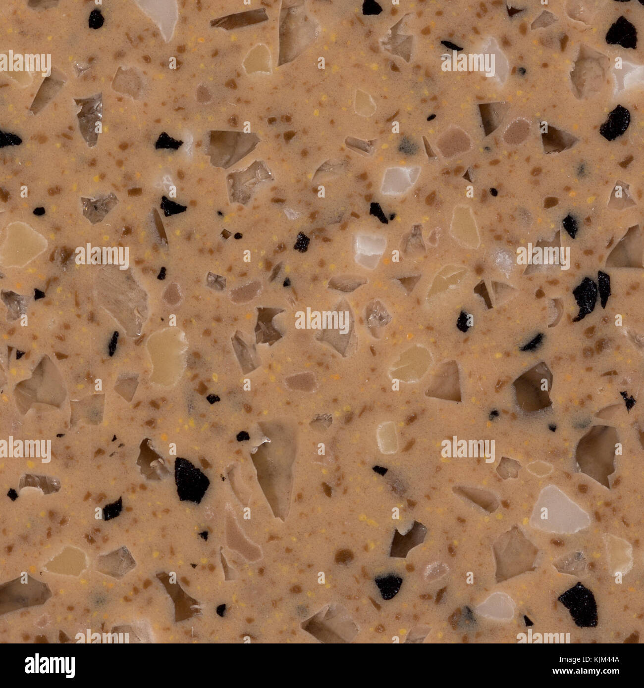Il beige pietra artificiale dettaglio txture. Foto Stock
