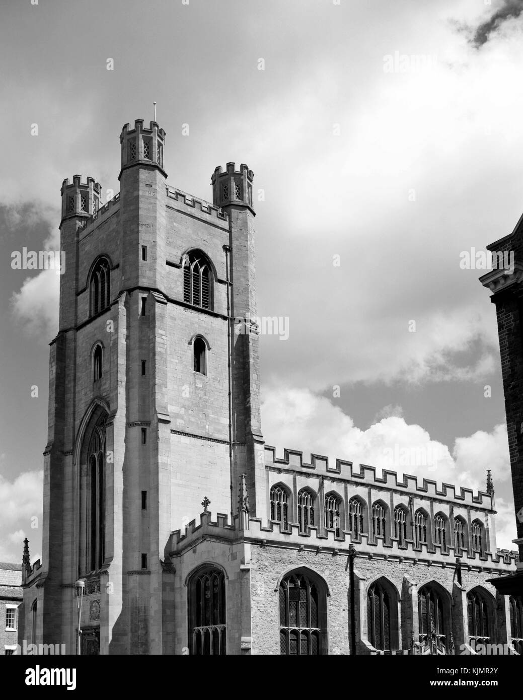 Grande chiesa di Santa Maria in King's Parade Cambridge Foto Stock