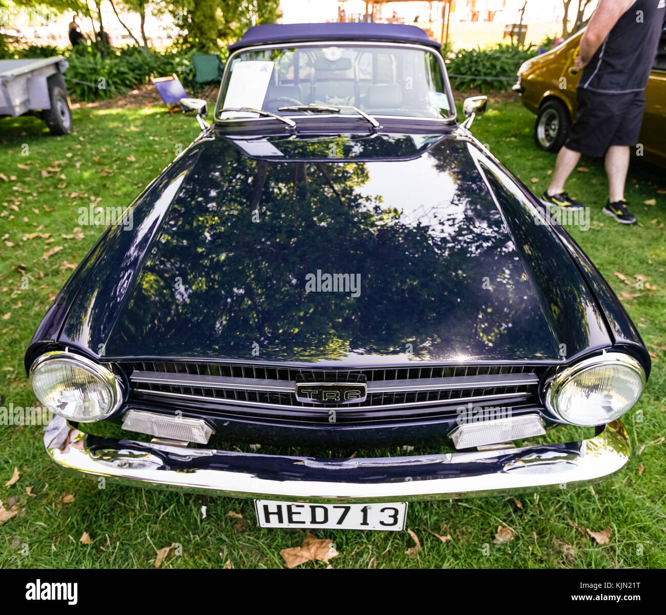 Nuova Zelanda - Aprile 2016: mostra di auto d'epoca a Auckland, Nuova Zelanda Foto Stock