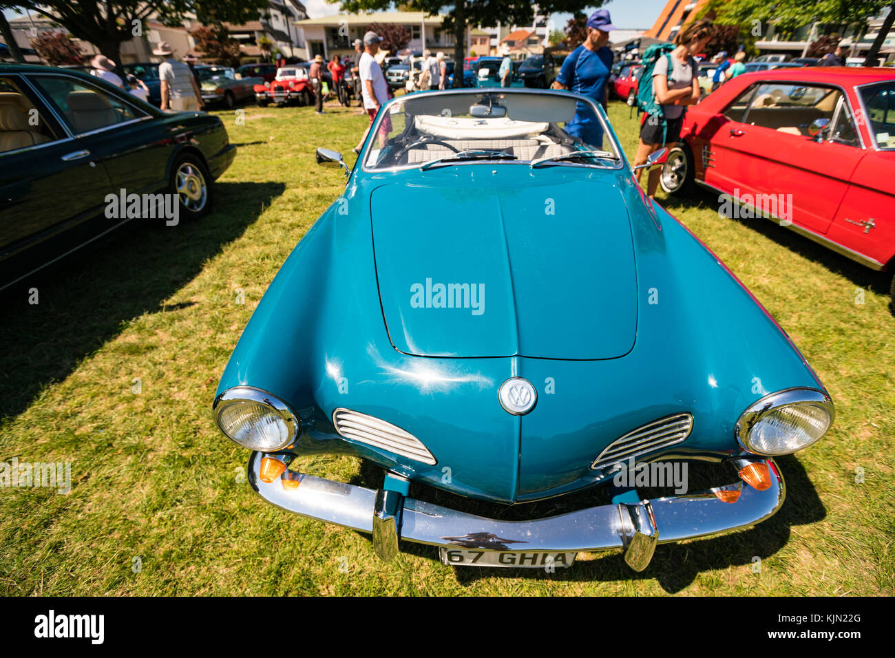 Nuova Zelanda - Aprile 2016: mostra di auto d'epoca a Auckland, Nuova Zelanda Foto Stock