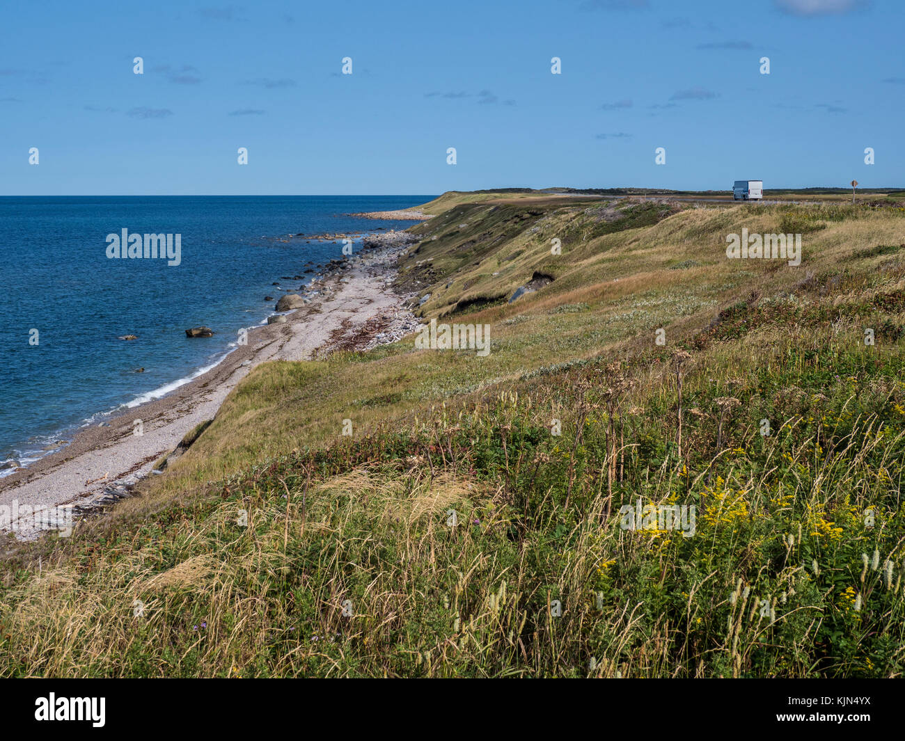 Costa, Highway 430, il Viking Trail, Parco Nazionale Gros Morne, Terranova, Canada. Foto Stock