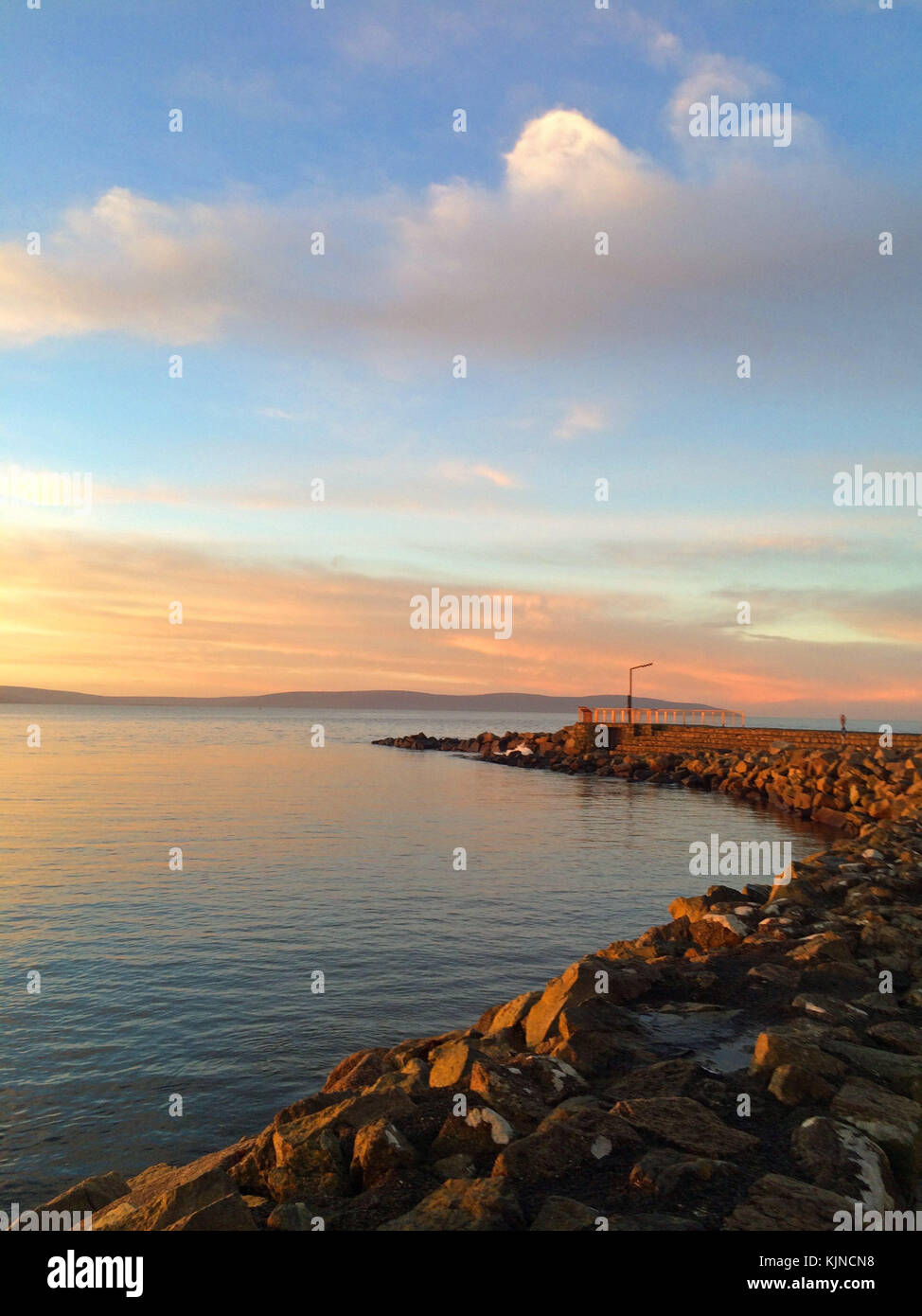 Sunrise a salthill Foto Stock