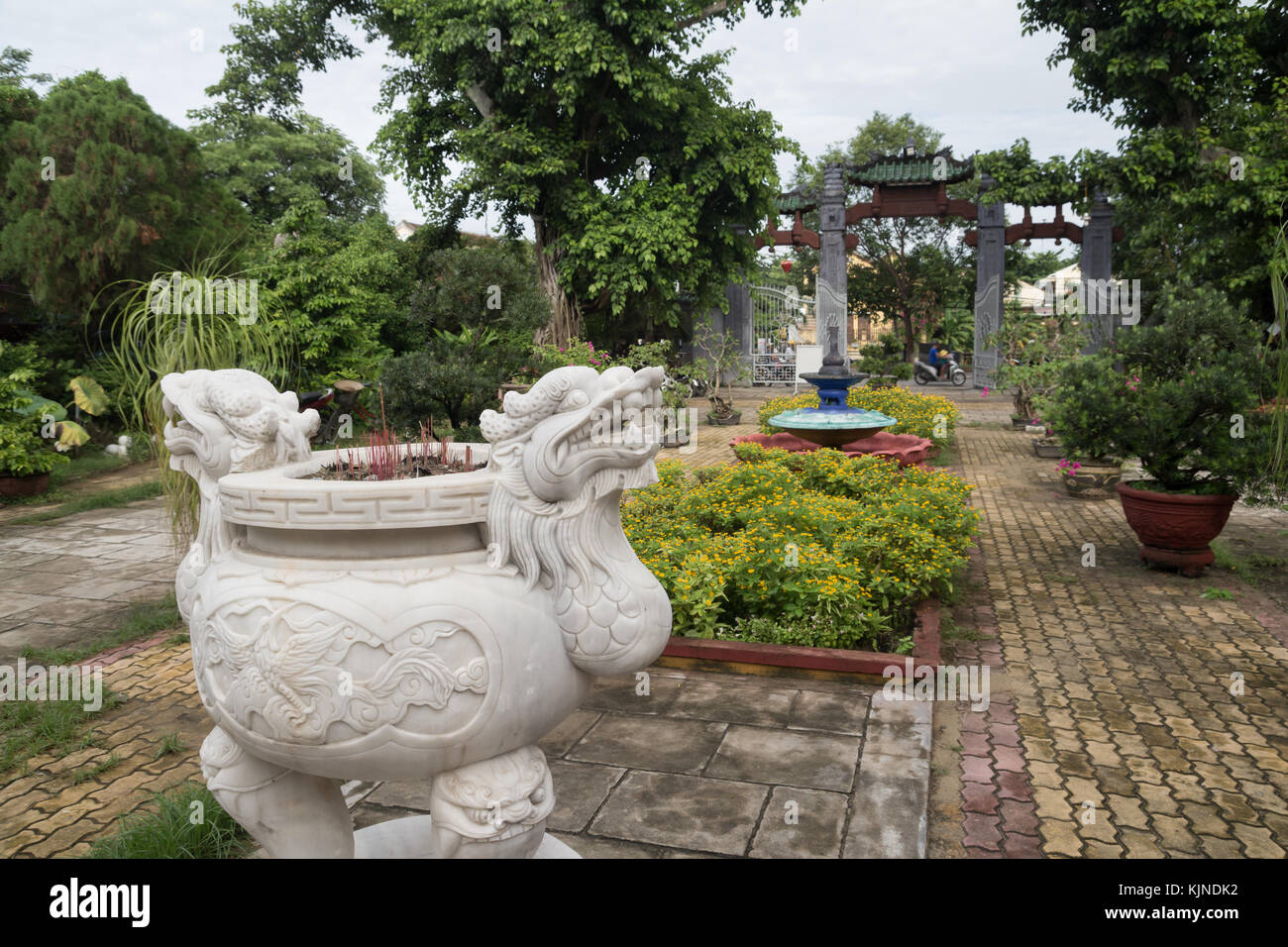 Giardino del Tempio in Vietnam Foto Stock