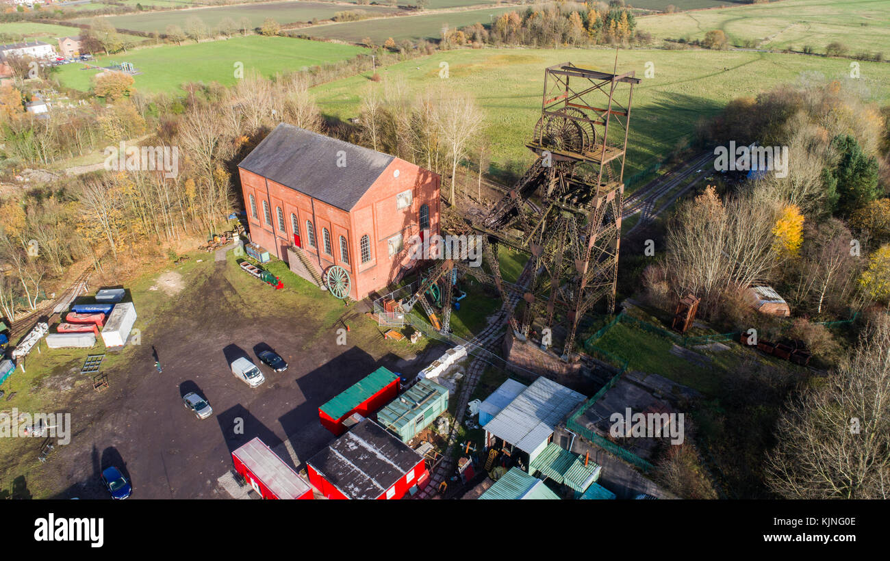 Astley Green Colliery museo miniera di carbone in Astley, Greater Manchester, Inghilterra, Regno Unito Foto Stock