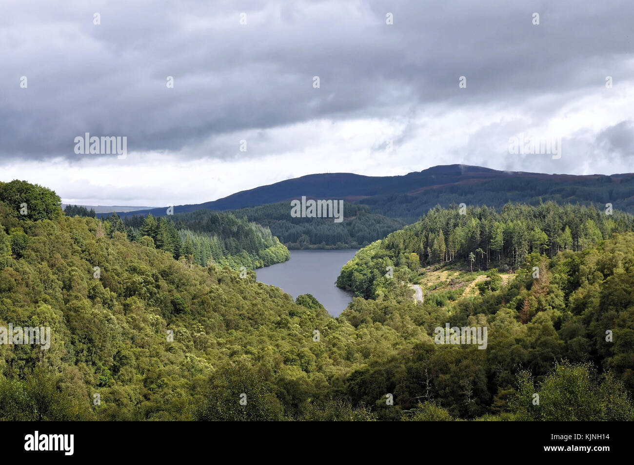 Scozia paesaggio loch drunkie Foto Stock