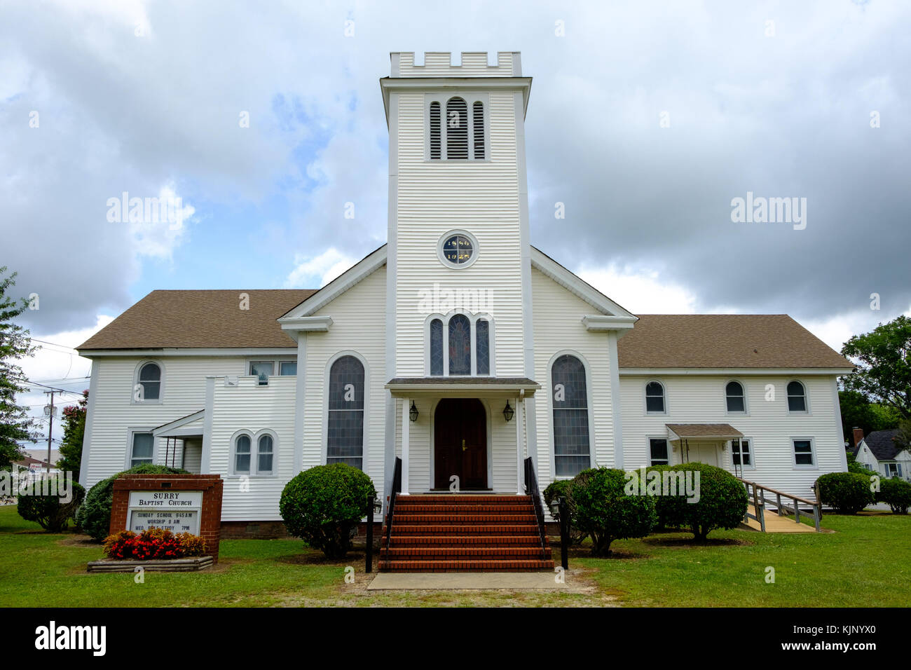 Surry Chiesa Battista, 76 Church Street, Surry, Virginia Foto Stock
