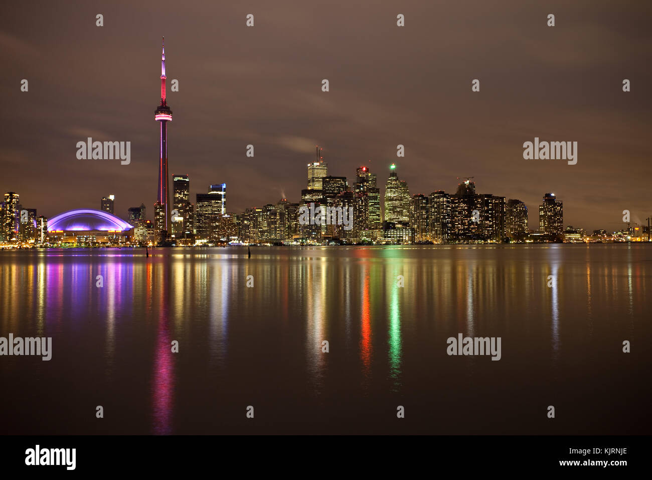 Skyline di Toronto - Canada - Lago Ontario, America del Nord Foto Stock