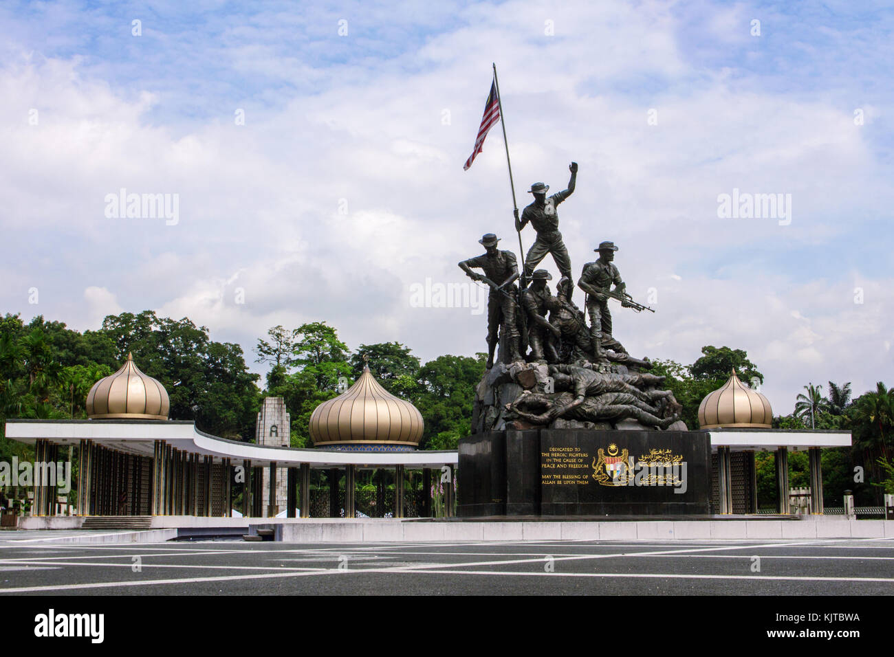 Monumento nazionale della Malesia, è il più grande freestanding sculture in bronzo il raggruppamento nel mondo, un ricordo di Malesia i soldati che hanno sacrificato Foto Stock