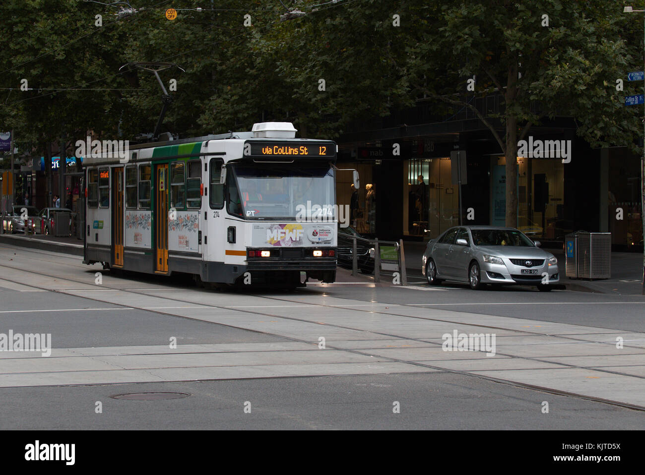 Melbourne City Tram Foto Stock