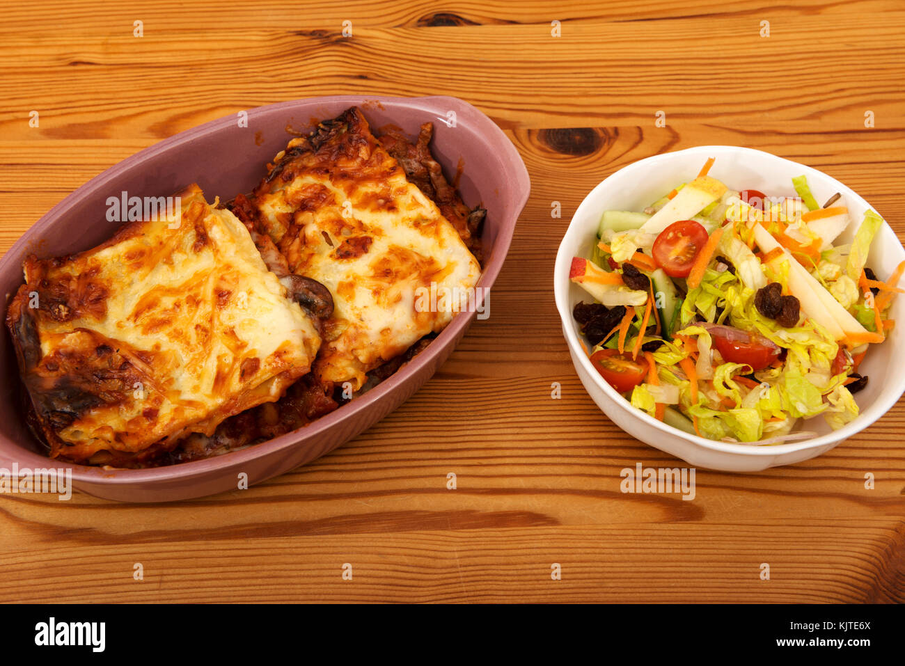 Lasagne fatte in casa Foto Stock