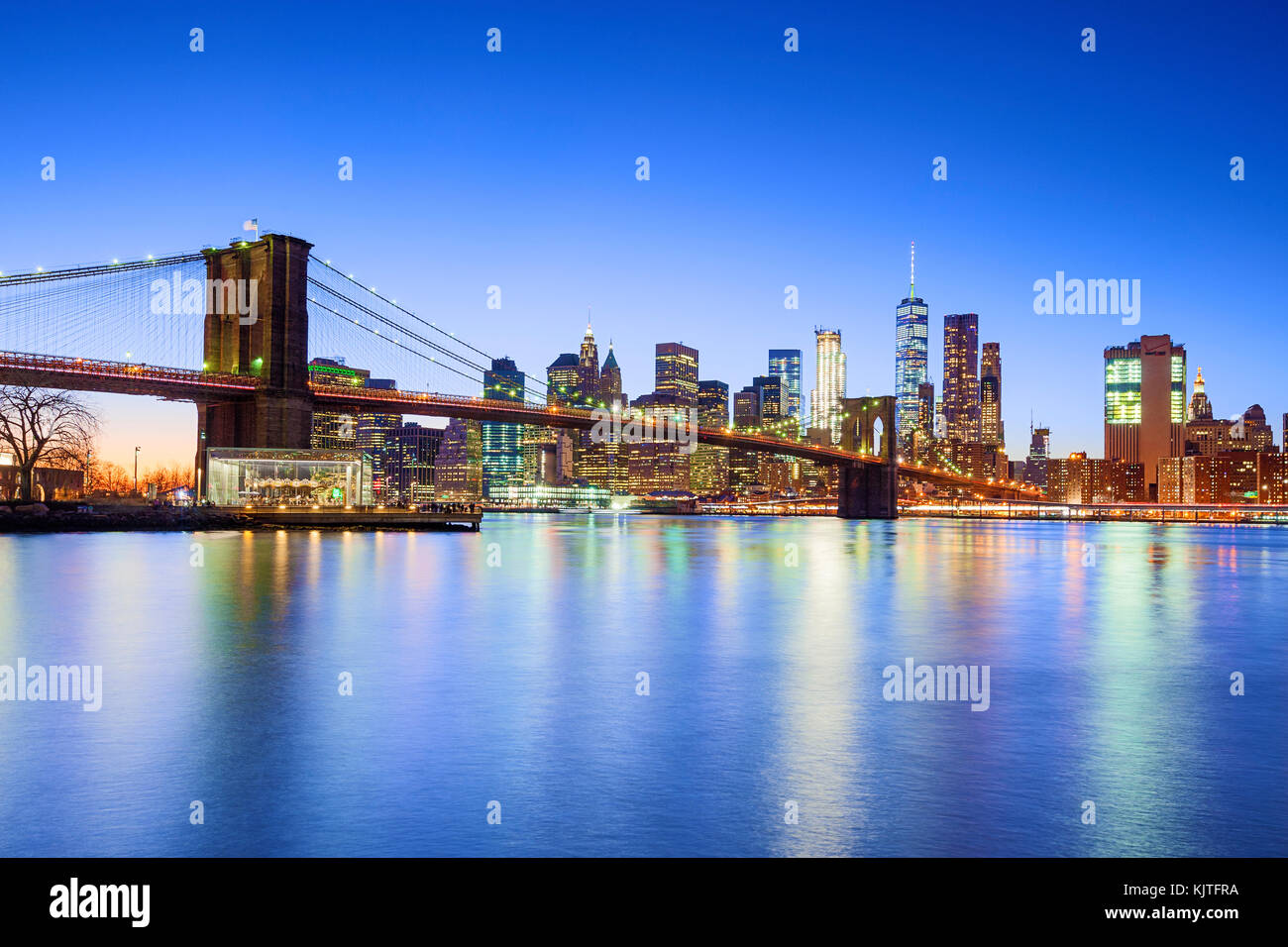New York Skyline New York City Lower Manhattan Foto Stock