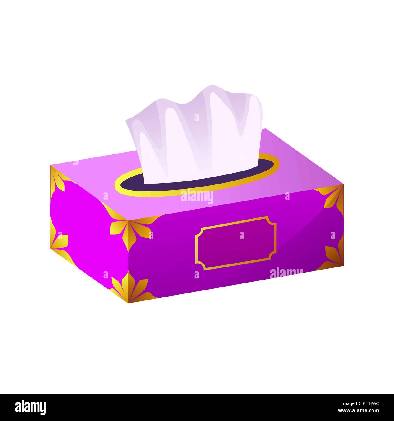 Il vettore nella casella di tessuto icona piatta Illustrazione Vettoriale