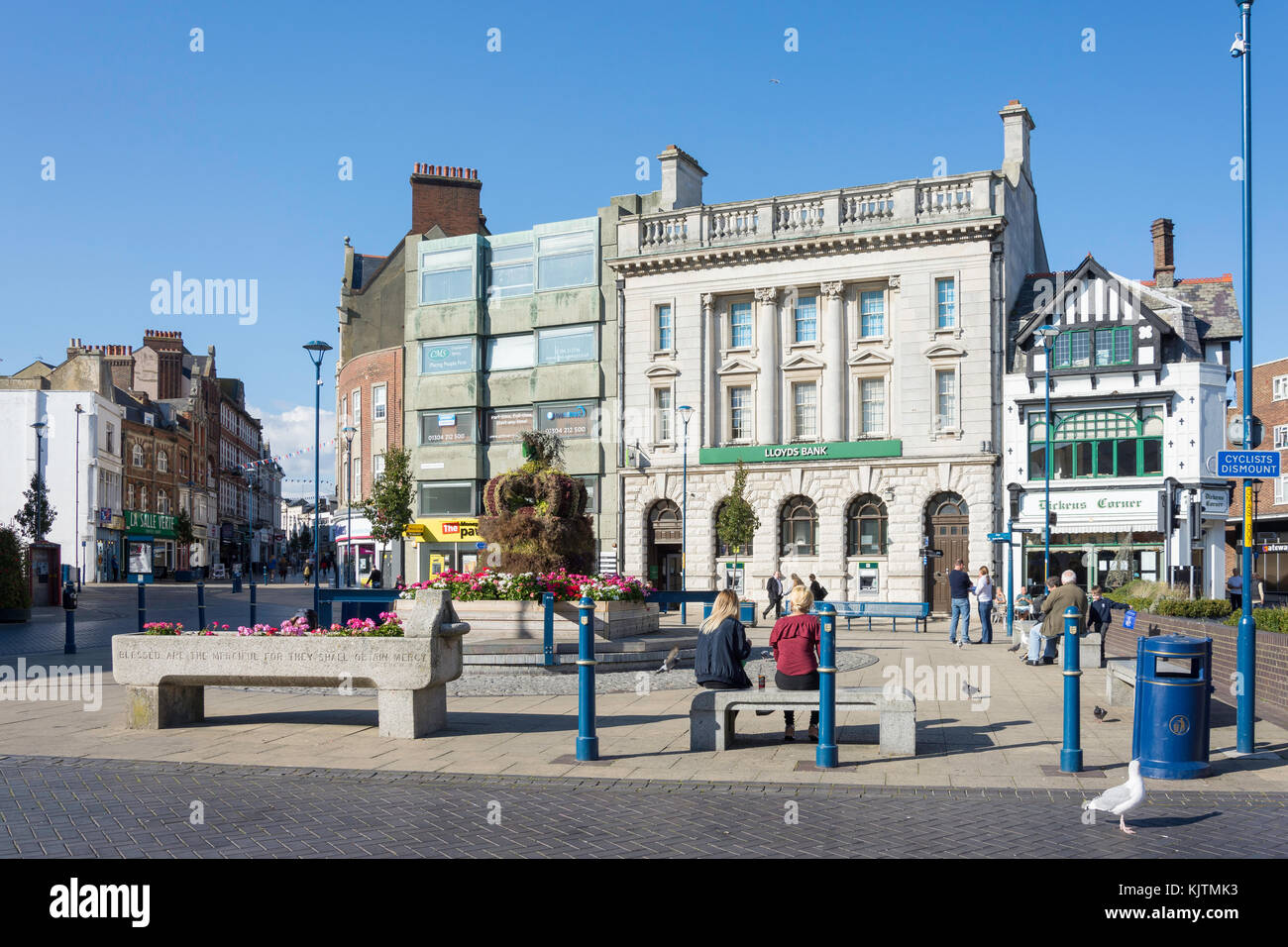 Piazza del Mercato, Dover, Kent, England, Regno Unito Foto Stock