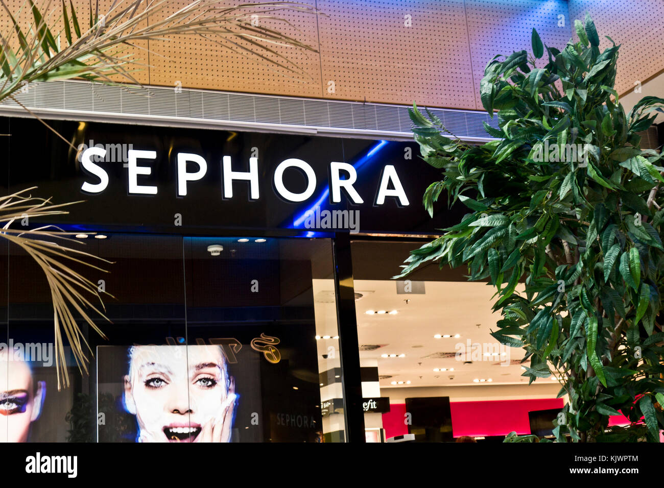 Sephora shop all'interno di un centro commerciale Foto Stock