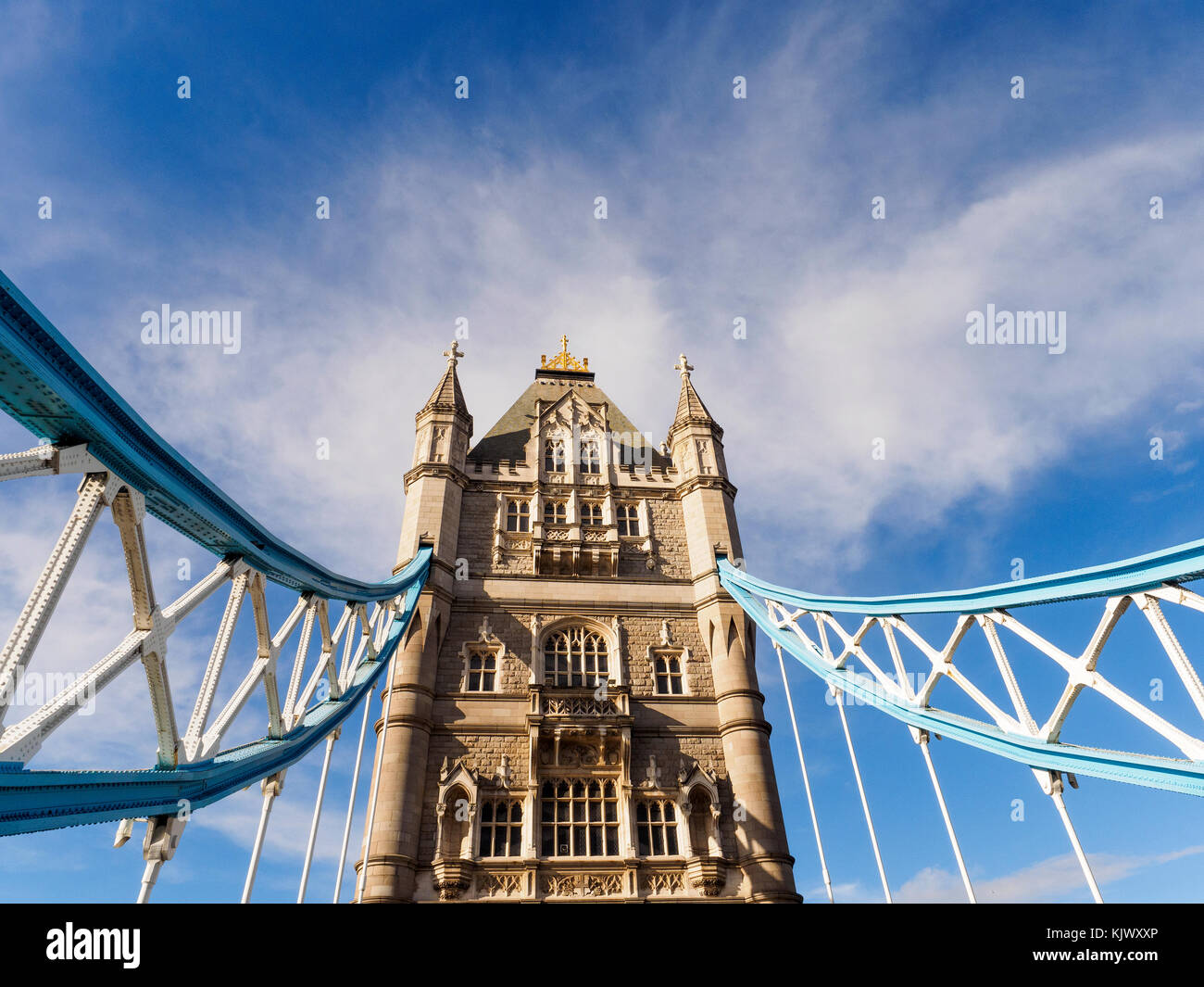 Il tower bridge dettaglio - Londra, Inghilterra Foto Stock