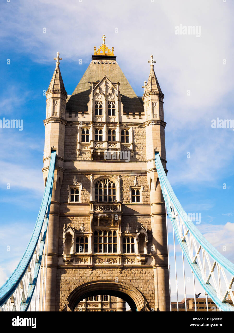 Dettaglio del ponte della torre - Londra, Inghilterra Foto Stock