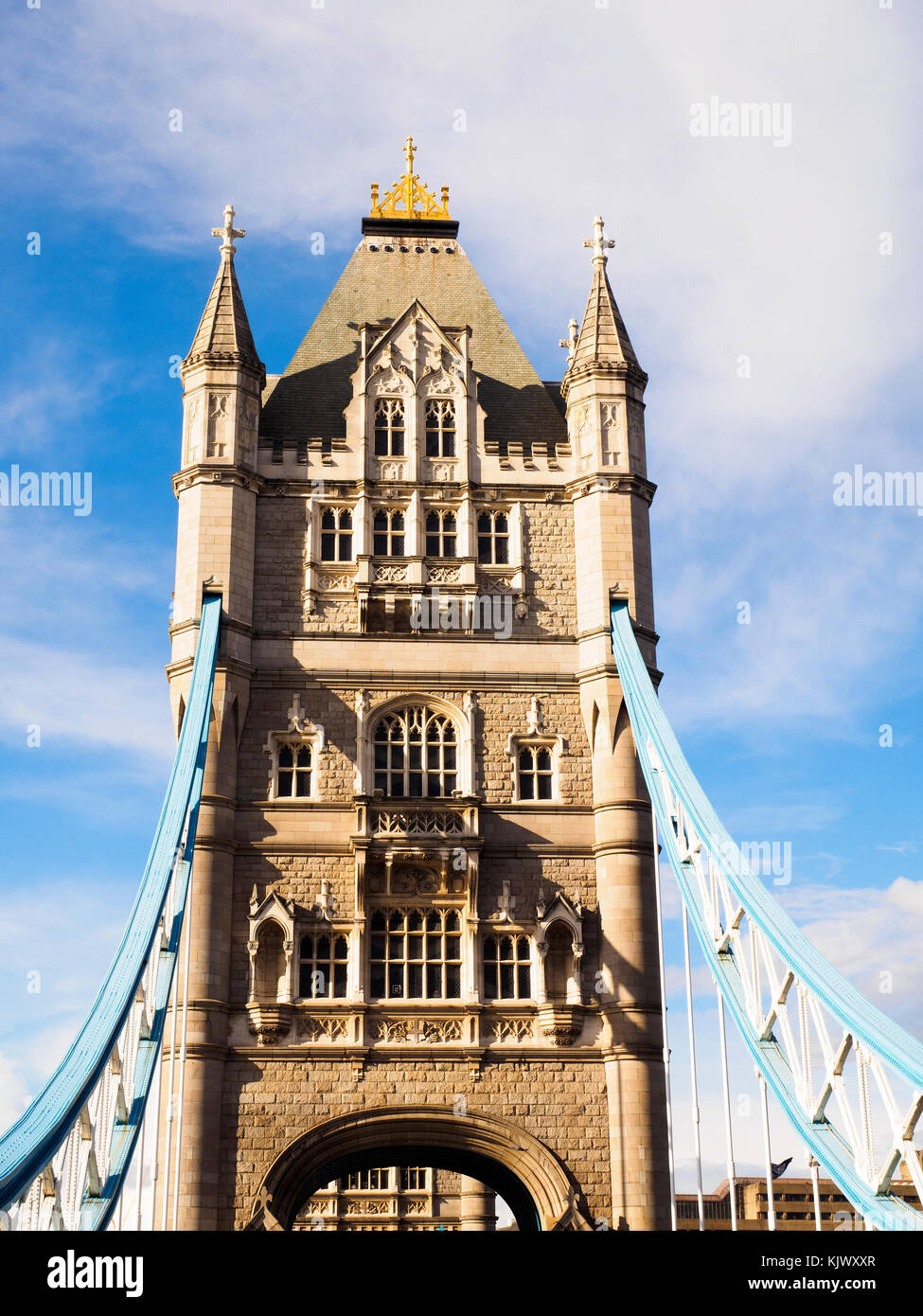 Il tower bridge dettaglio - Londra, Inghilterra Foto Stock