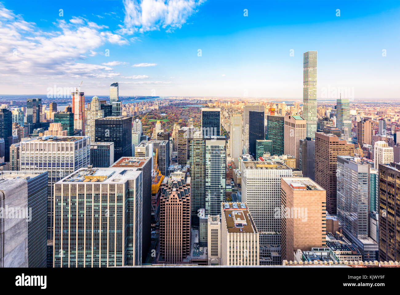New york, new york, Stati Uniti d'America cityscape di Manhattan. Foto Stock