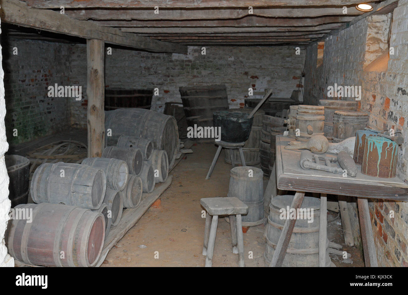 La cantina di vernice sul Mount Vernon Estate, ad Alexandria, Virginia. Foto Stock
