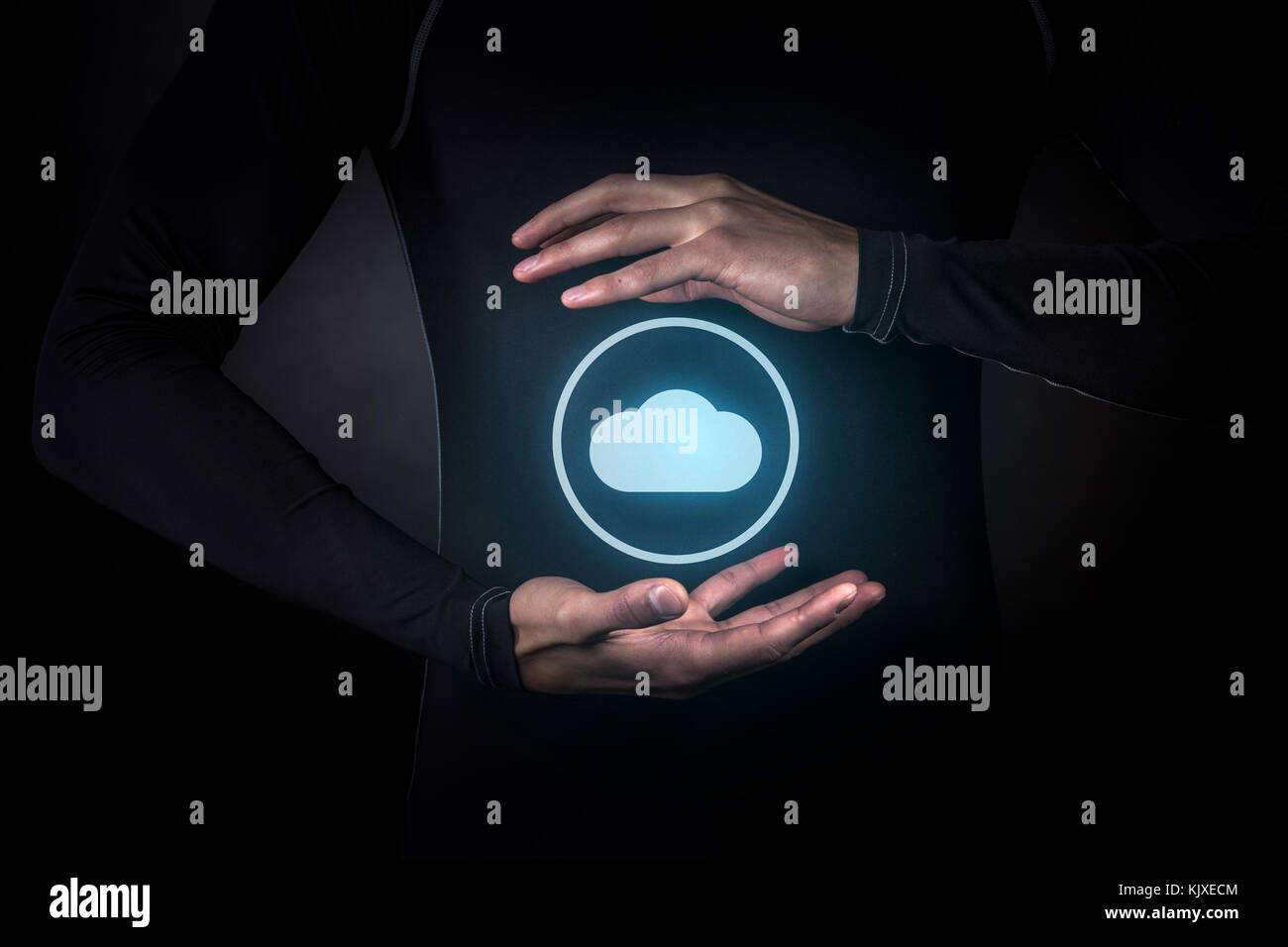 Set di vettore di realistico cloud isolato su sfondo trasparente. Foto Stock