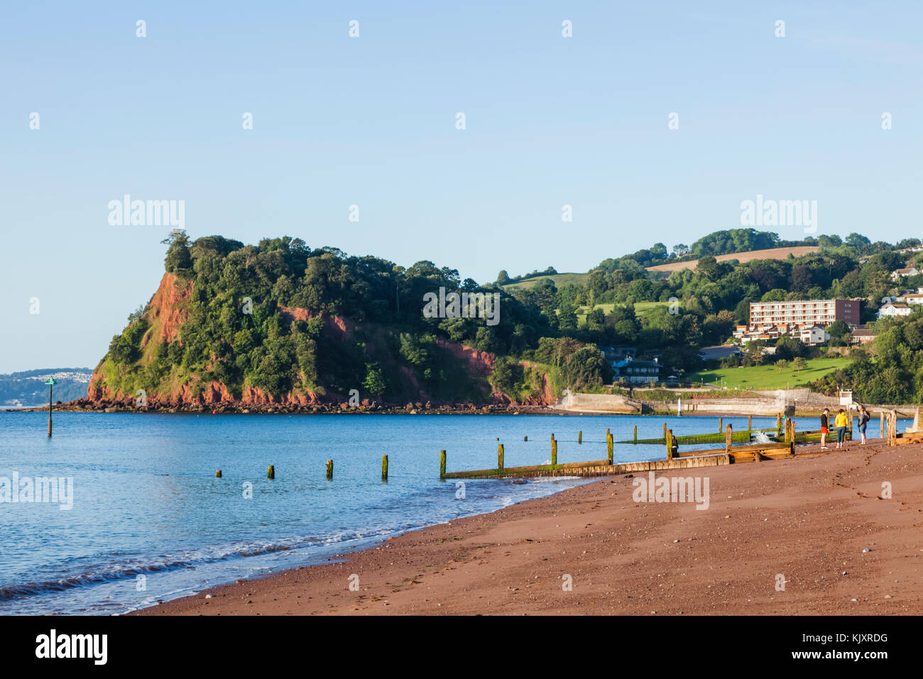 Inghilterra, Devon, Teignmouth, Teignmouth Beach Foto Stock