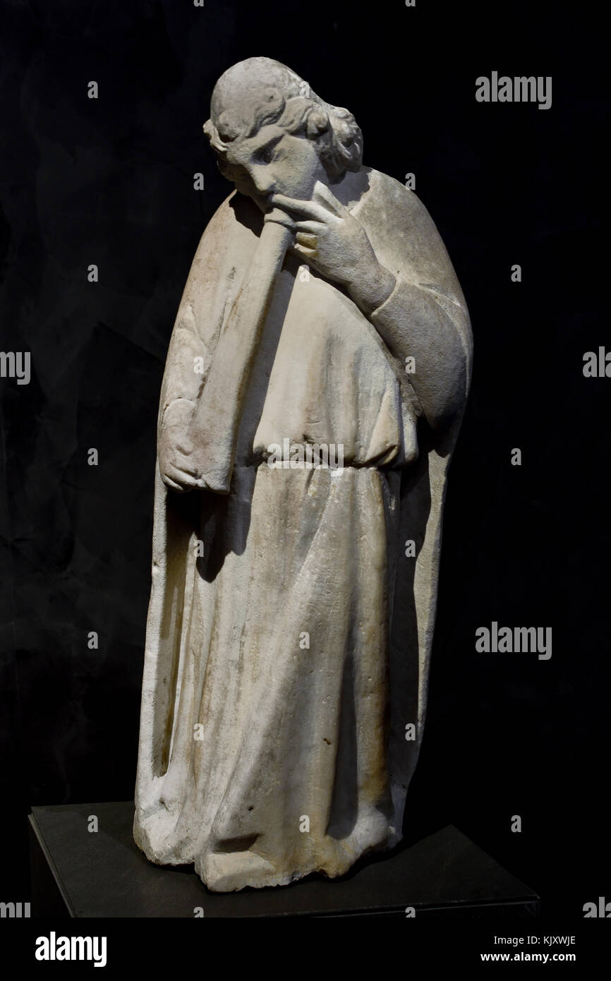 Tino di Camaino, angelo che suona" la tromba, Tino di Camaino, Angelo