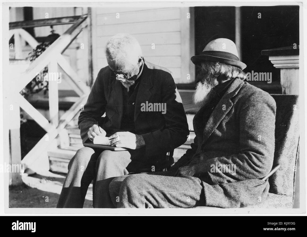 Elsdon meglio con Hone Nukunuku a Waiomatatini, Gisborne Regione, 1923 Foto Stock