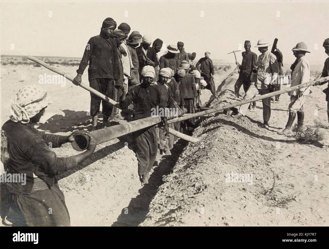 LayingPipes Foto Stock