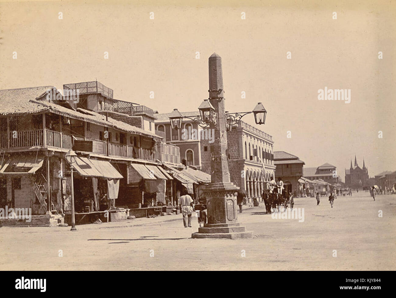 Napier Mole ponte per Keamari Karachi nel 1900 Foto Stock