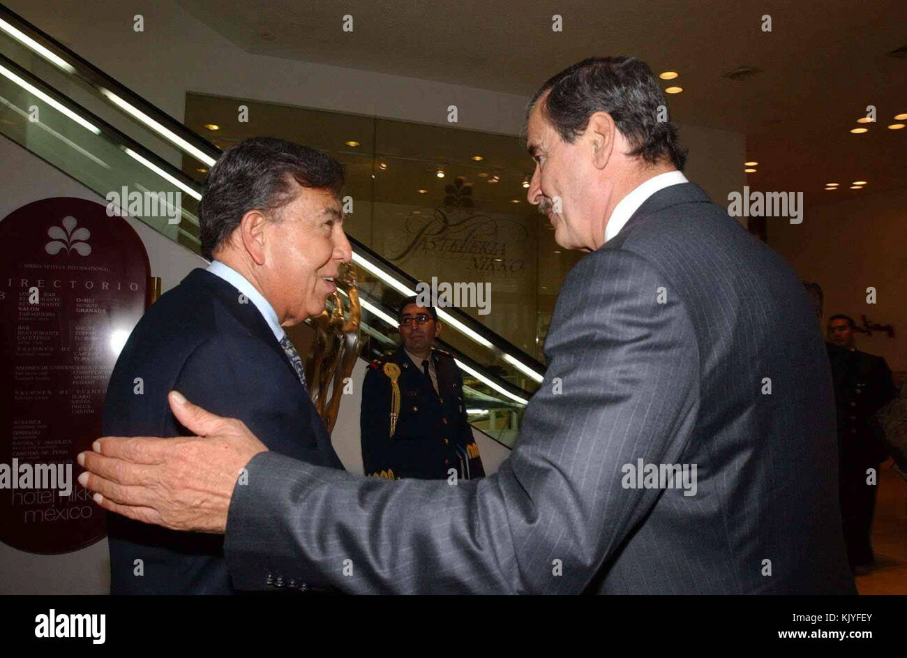 Cuauhtemoc Cardenas Vicente Fox Foto Stock