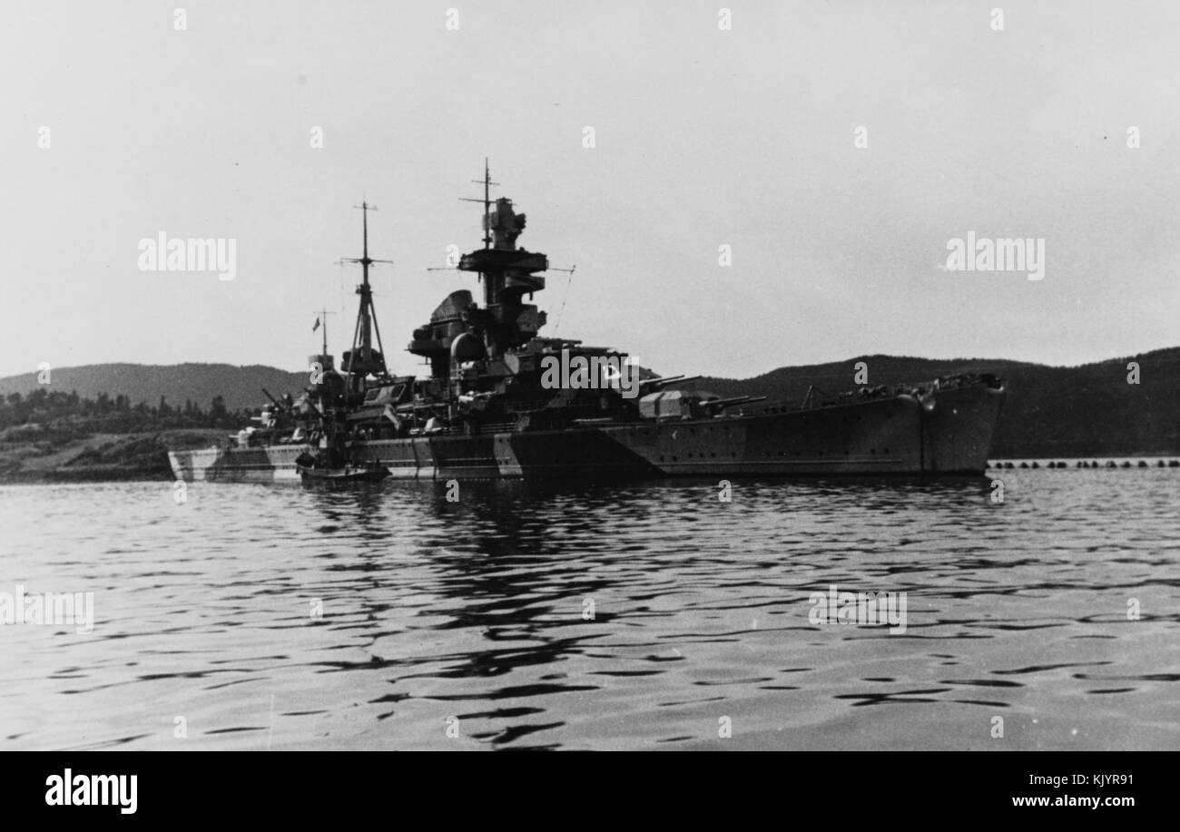 El Admiral Hipper en Noruega Foto Stock