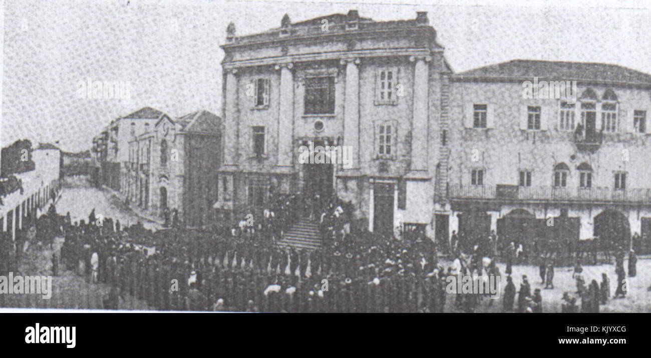 La rinuncia di Jaffa a Nuova Zelanda montato Brigata Fucili a novembre 1917 Foto Stock