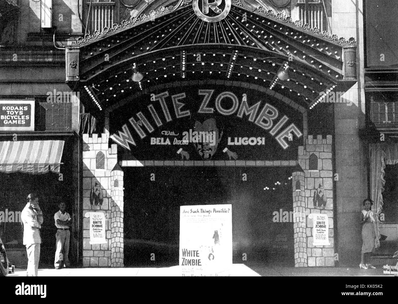 1932 Rialto Theatre Marquee Foto Stock