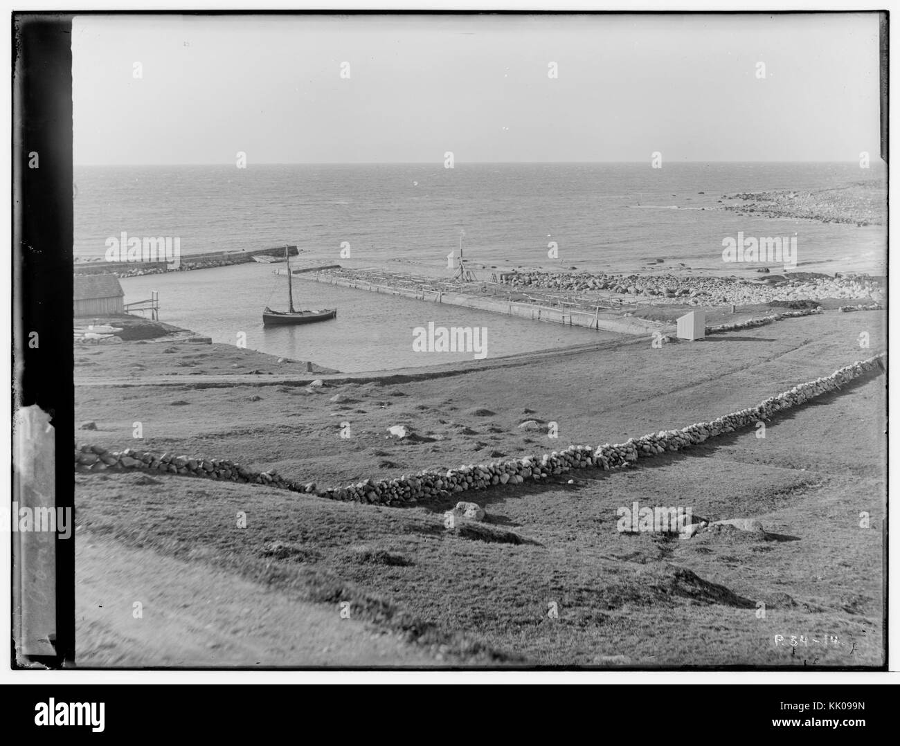 Havnen, Obrestad, Stavanger amt fo30141511180025 Foto Stock
