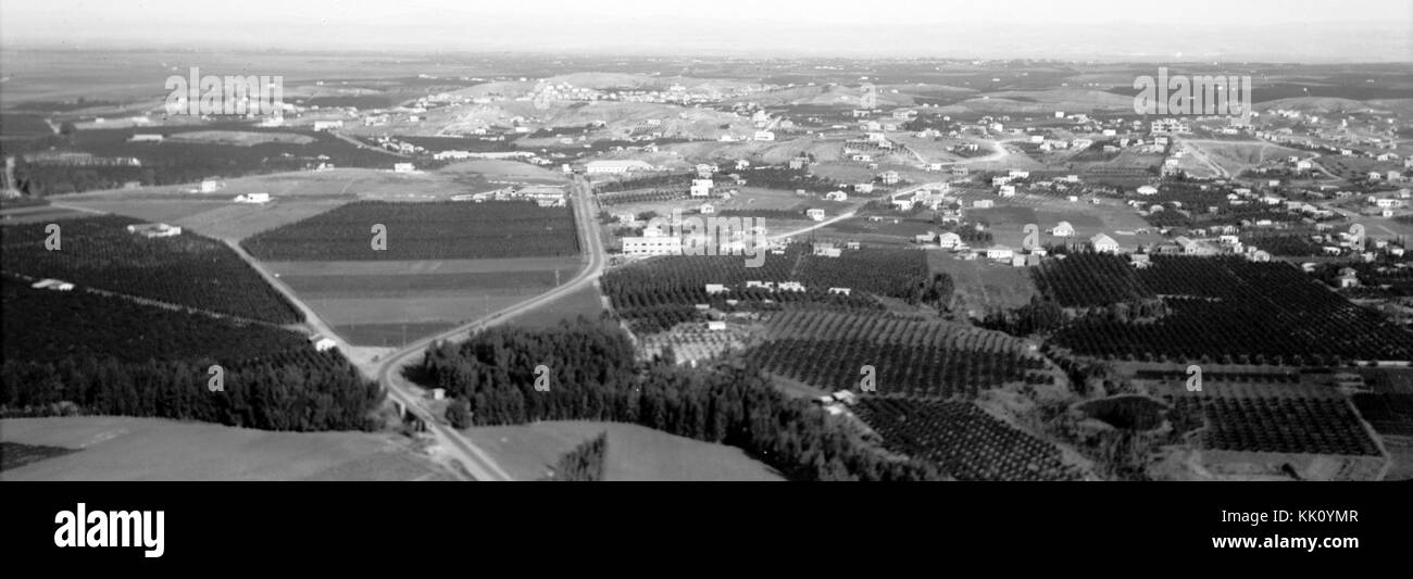 Viste di aria della Palestina. Bnei Brak e Borochov, ecc. Colonie ebraiche N.E. di Tel Aviv. 1932. matpc.22211.II Foto Stock