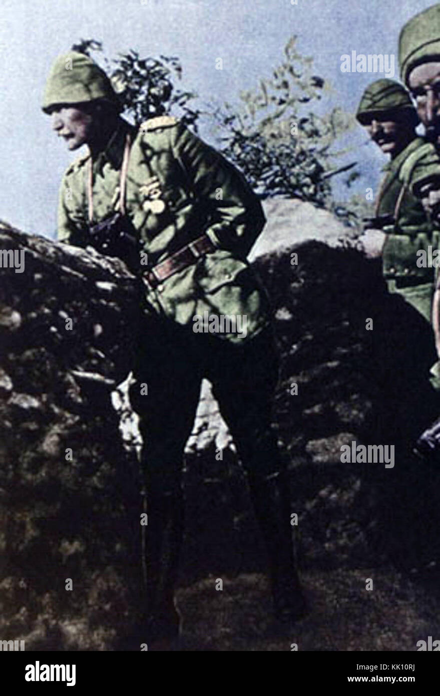 Mustafa Kemal durante la campagna di Gallipoli Foto Stock
