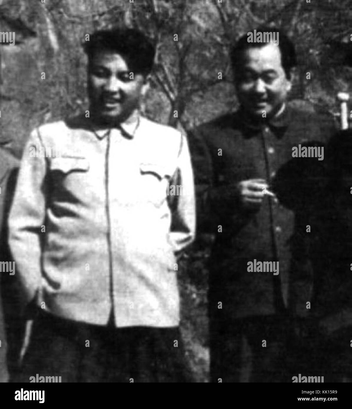 Kim Il Sung e Ho Ka mi Foto Stock