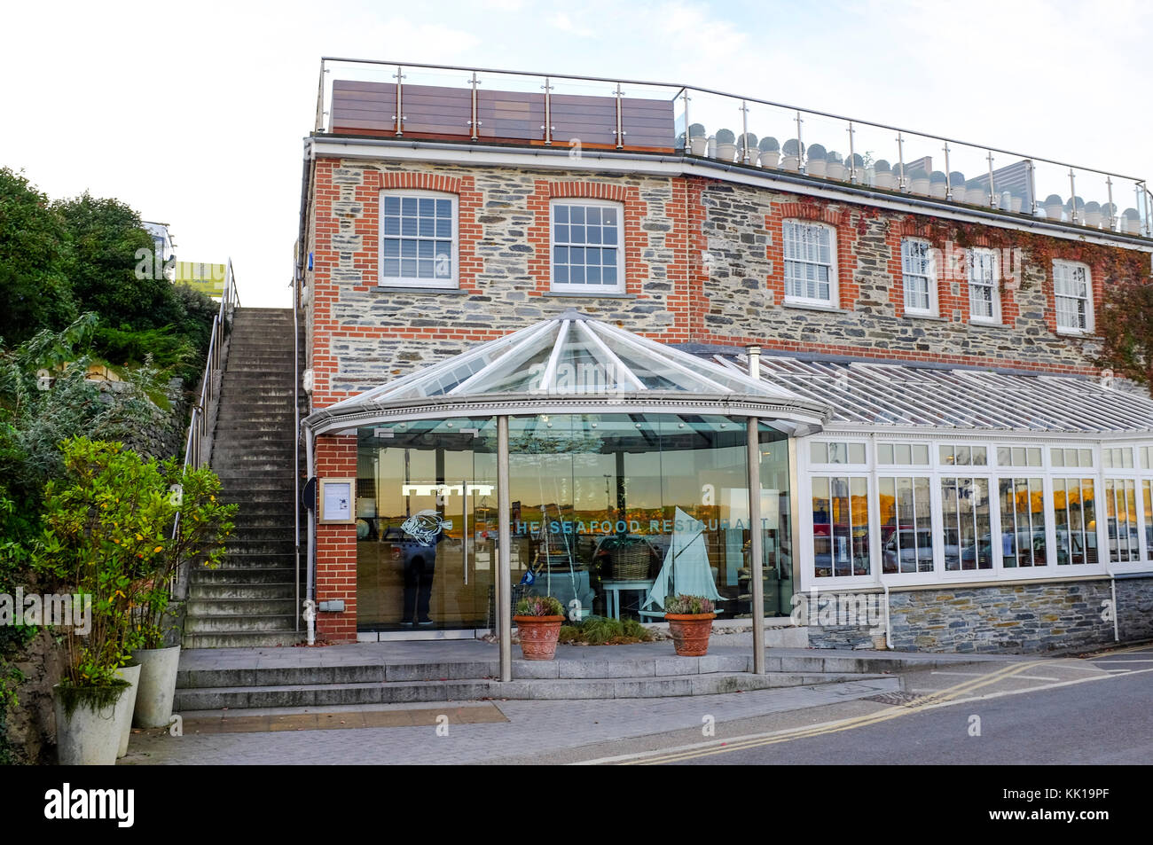 Rick Steins Seafood Restaurant a Padstow Cornwall Regno Unito Foto Stock