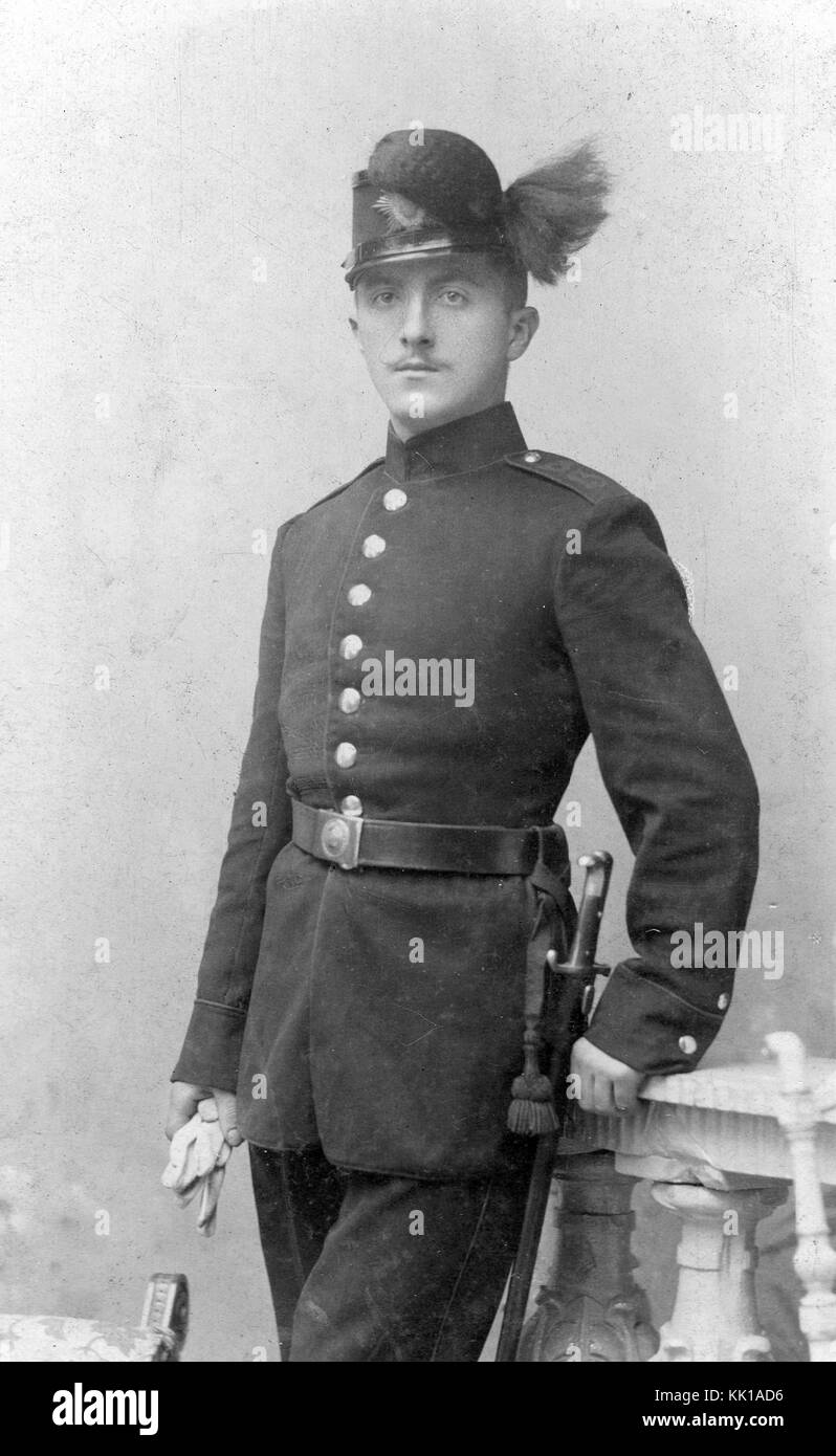 Soldato tedesco 1900 Foto Stock