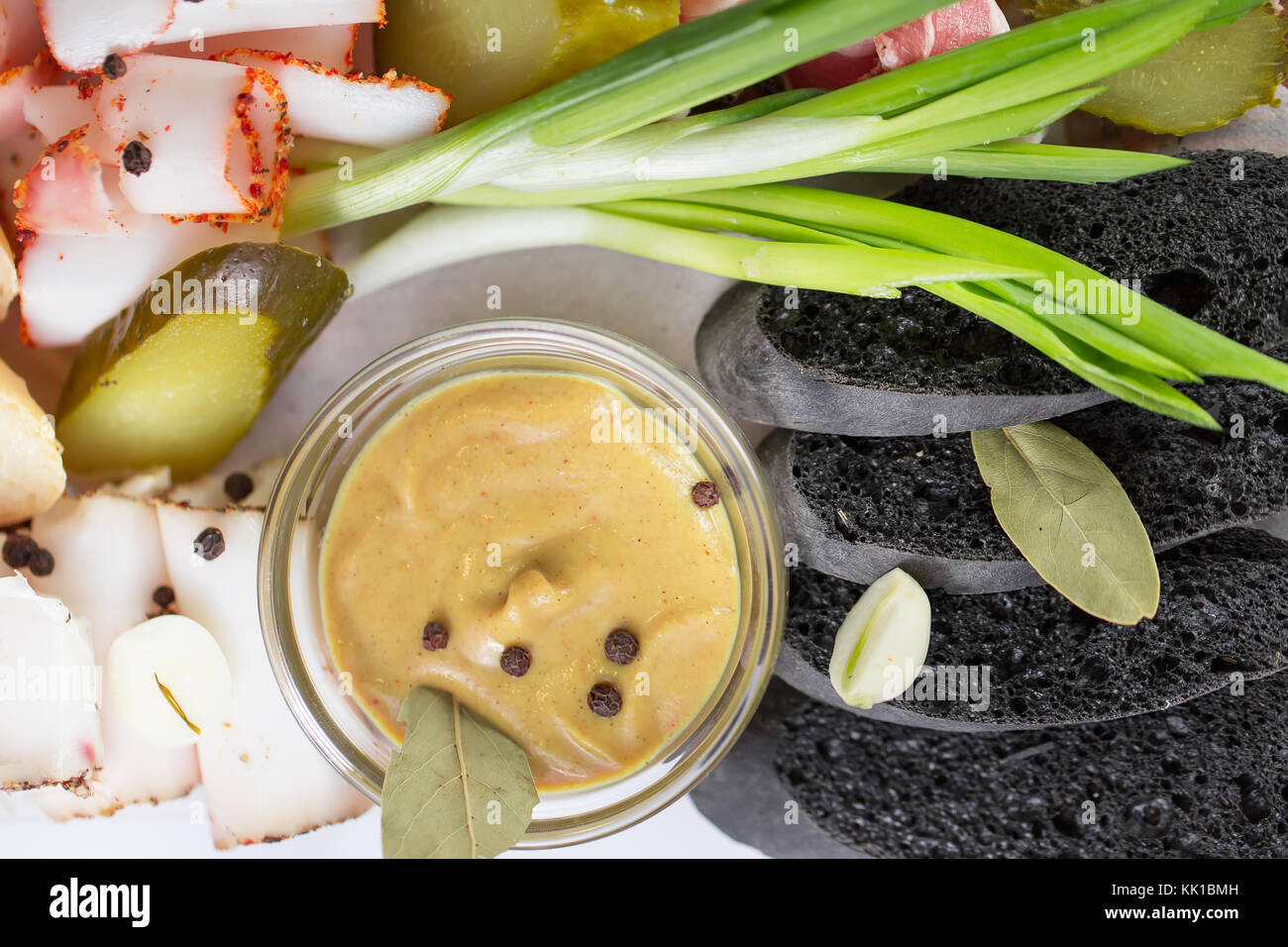 Piatto di Salumi. Foto Stock