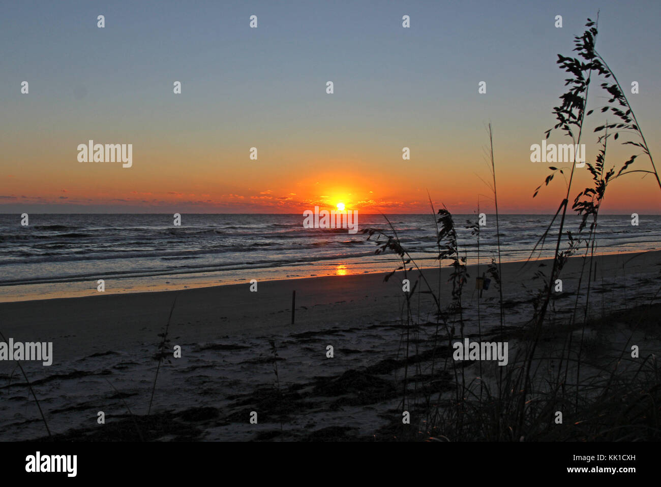 Sunrise a New Smyrna Beach Florida Foto Stock