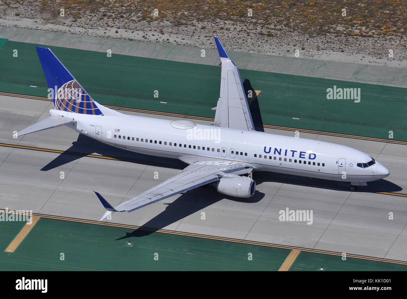 United Airlines Boeing 737-800(w) n12238 a LAX Foto Stock