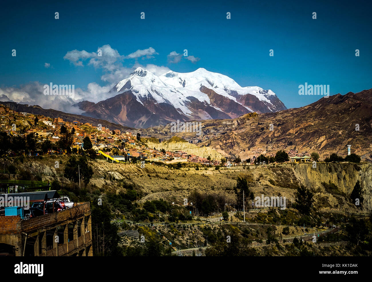Foto scattata in agosto 2017 a La Paz in Bolivia, Sud America: Foto Stock