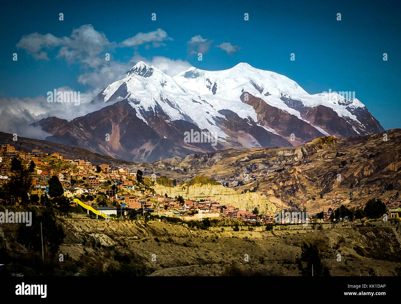Foto scattata in agosto 2017 a La Paz in Bolivia, Sud America: Foto Stock